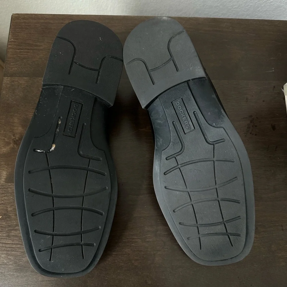 Docker All Motion Comfort Black‎ Leather Men's Slip-On Shoes Size 10.5M